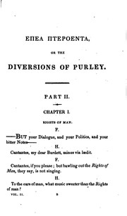 Cover of: Epea pteroenta, or: The diversions of Purley.