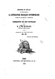 Cover of: Omissions et bévues du livre intitulé La littérature française contemporaine par mm. Ch ...