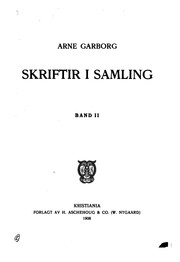 Cover of: Skriftir I Samling by Arne Garborg, Arne Garborg