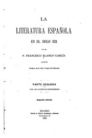 Cover of: La literatura española en el siglo XIX.