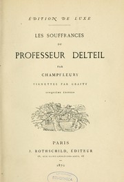 Cover of: Les souffrances du professeur Delteil