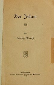 Cover of: Der Islam by Ludwig Albrecht
