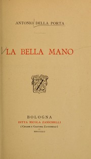 Cover of: Bella mano