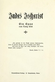 Cover of: Judas Ischariot: ein Epos