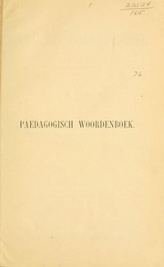 Cover of: Paedagogisch woordenboek