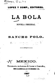Cover of: La bola by Emilio Rabasa