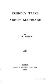Cover of: Friendly talks about marriage
