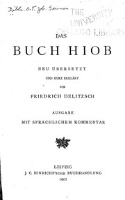 Cover of: Das buch Hiob