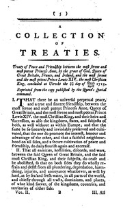 Cover of: A Collection of All the Treaties of Peace, Alliance, and Commerce, Between Great-Britain and ...