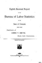 Biennial Report by Colorado Bureau of Labor Statistics