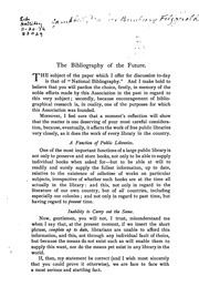 Cover of: The Bibliography of the Future: A Paper Reviewing the Existing Condition of National and ...