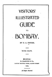Cover of: Visitor's Illustrated Guide to Bombay by D. A. Pinder