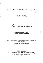 Cover of: Precaution: A Novel by James Fenimore Cooper, William Cullen Bryant