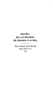 Cover of: King Horn: Floriz and Blauncheflur, the Assumption of Our Lady