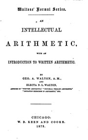 Cover of: An Intellectual Arithmetic