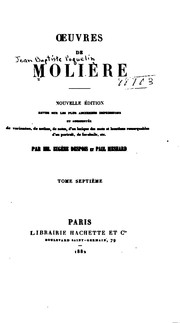 Cover of: Œuvres de Molière by Molière, Molière, Paul Mesnard, Arthur Desfeuilles, Paul Desfeuilles