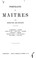 Cover of: Portraits de maitres