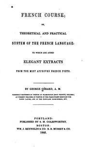 Cover of: French course