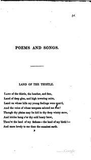 Cover of: Poems and songs, English & Scottish.