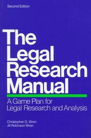 The legal research manual