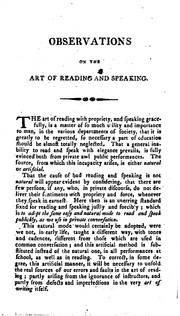 Cover of: The Art of Reading: Containing a Number of Useful Rules Exemplified by a Variety of Selected and ...