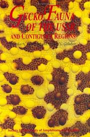Cover of: Gecko fauna of the USSR and contiguous regions