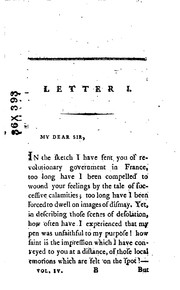 Cover of: Letters Containing a Sketch of the Politics of France: And of the Scenes which Have Passed in ...