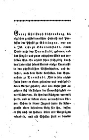 Cover of: Georg Christoph Lichtenberg's vermischte Schriften