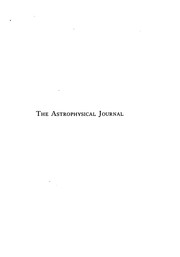 Cover of: The Astrophysical Journal: an international review of spectroscopy and ... by American Astronomical Society, University of Chicago