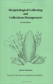 Cover of: Herpetological Collecting and Collections Management