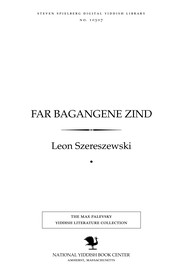 Cover of: Far bagangene zind by Leon Szereszewski