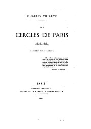 Cover of: Les cercles de Paris, 1828-1864 by Charles Yriarte