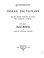 Cover of: Indian Dictionary,, English, German, Iroquois - the Onondaga and Algonquin - the Delaware