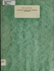 Cover of: Evaluation of Project PRIME management improvements by Sidney Jean Teaford