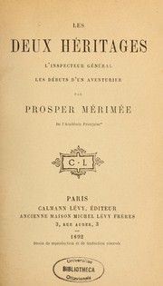 Cover of: Les deux héritages by Prosper Mérimée