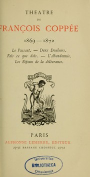 Cover of: Théâtre de François Coppée