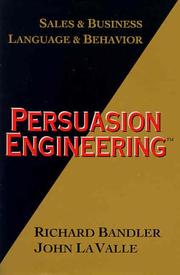 Cover of: Persuasion engineering