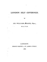 Cover of: London self-governed.