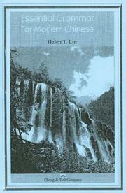 Cover of: Essential Grammar for Modern Chinese by Helen T. Lin