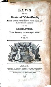 Cover of: Laws of the State of New York by New York (State ), New York (State)