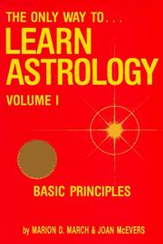 Cover of: Only Way to Learn Astrology