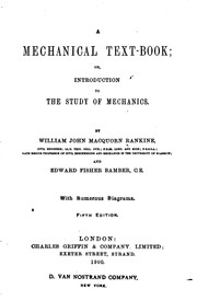 Cover of: A Mechanical Text-book by William John Macquorn Rankine