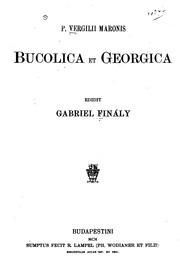 Cover of: Bucolica et Georgica by Publius Vergilius Maro