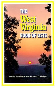 Cover of: The West Virginia book of lists