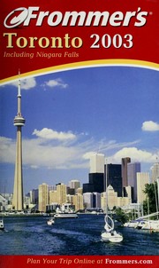 Cover of: Frommer's Toronto, 2003 by Hilary Davidson