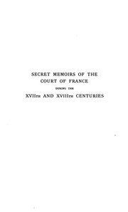 Cover of: Memoirs of Cardinal Dubois: tr. from the French by Ernest Dowson; with photogravure portraits of Cardinal Dubois and the Duc d'Orléans.