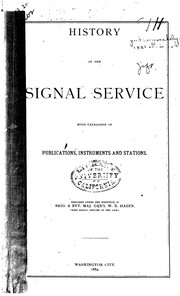 Cover of: History of the Signal service by United States. Army. Signal Corps.