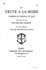 Cover of: La veuve à la mode