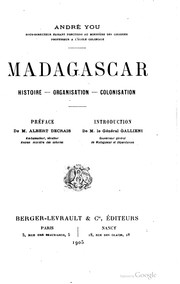 Madagscar, histoire, organisation, colonisation by André You