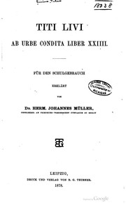 Cover of: Titi Livi Ab urbe condita ... by Titus Livius